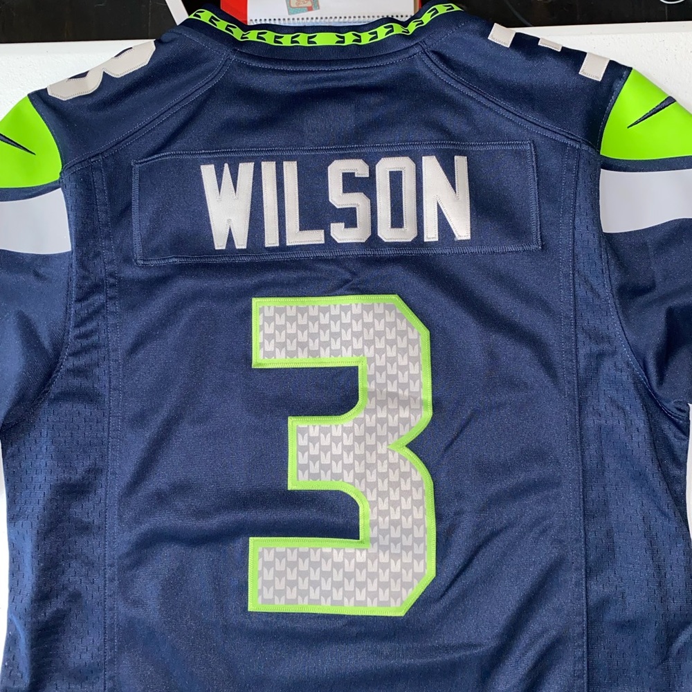 Seattle Seahawks Super Bowl XLIX #3 Russell Wilson NFL On Field Jersey | Size S - Picture 3 of 16